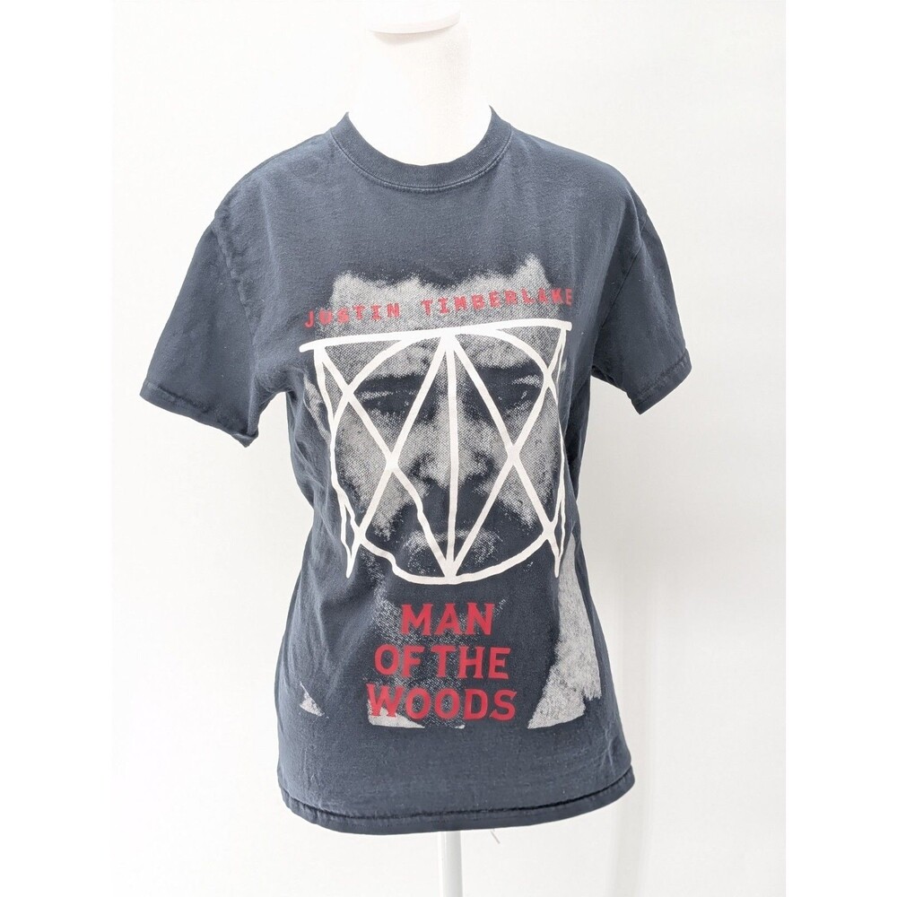 Justin Timberlake Man Of The Woods Tour 2018 Black Band T-Shirt Unisex Size S